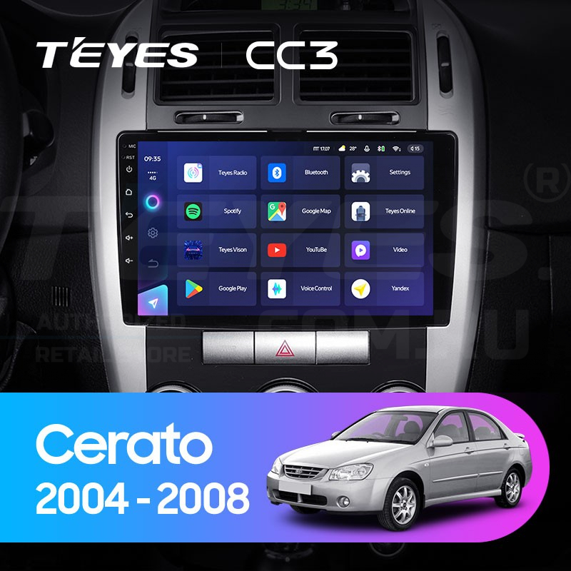 

Штатная магнитола Teyes CC3 4/32 Kia Cerato 1 LD (2004-2008) F1, CC3