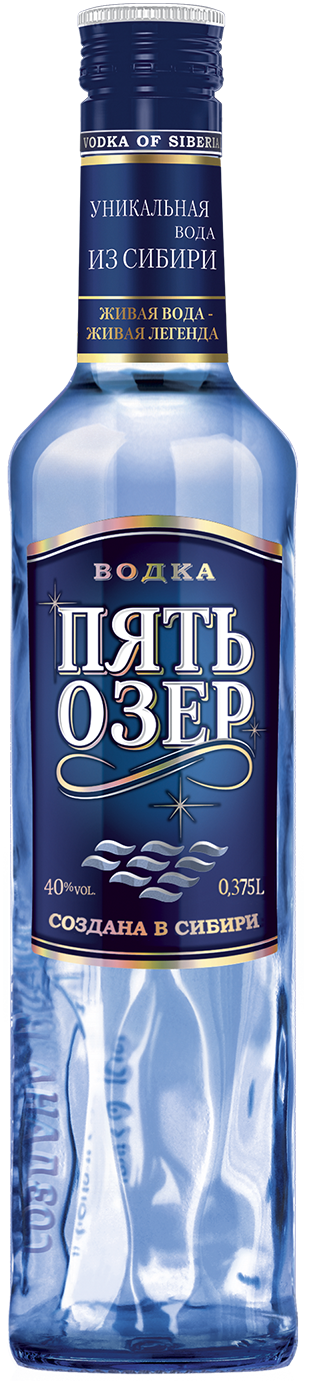 

Водка Пять Озер, 40 %, 375 мл