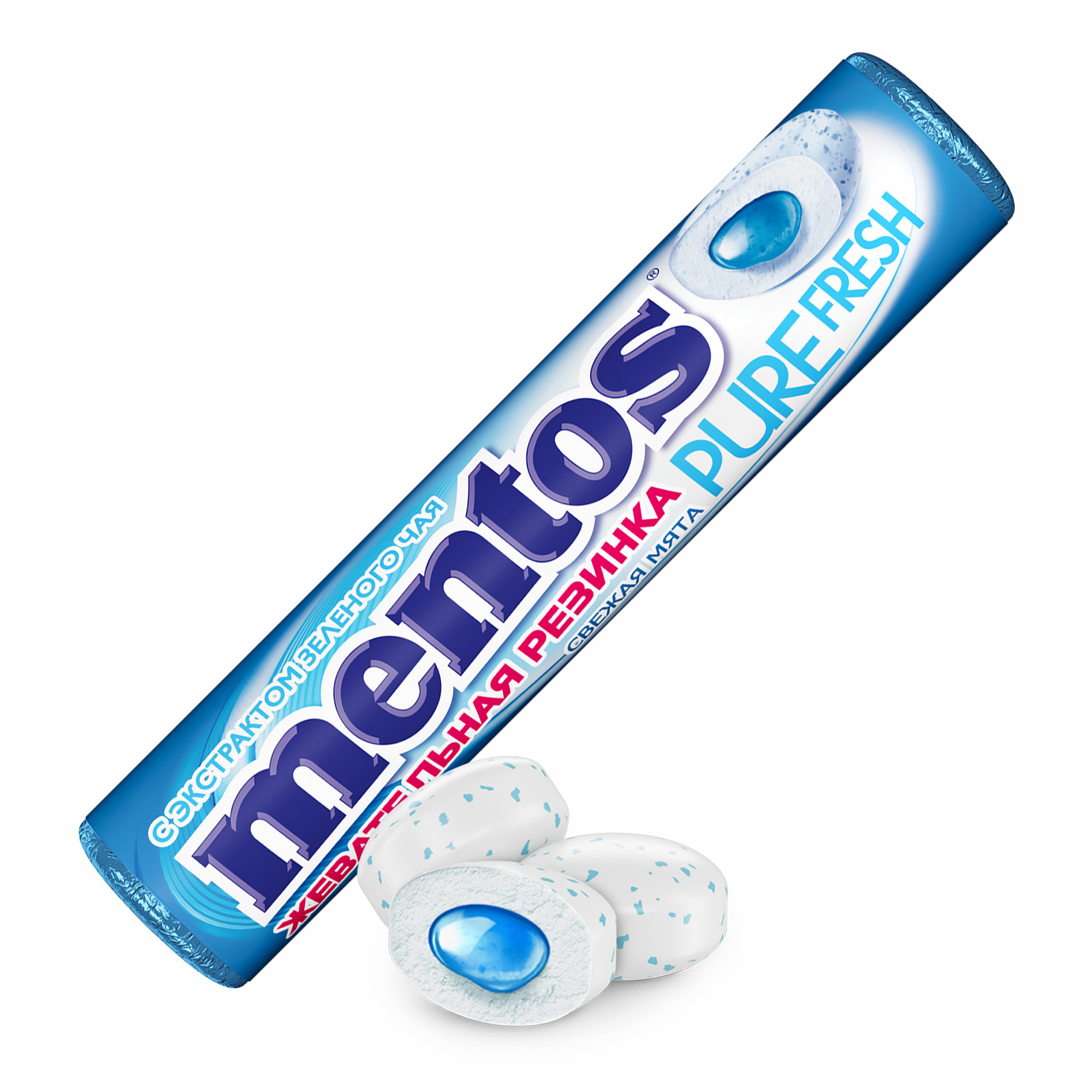 

Жевательная резинка Mentos Pure Fresh Свежая мята 15,5 г