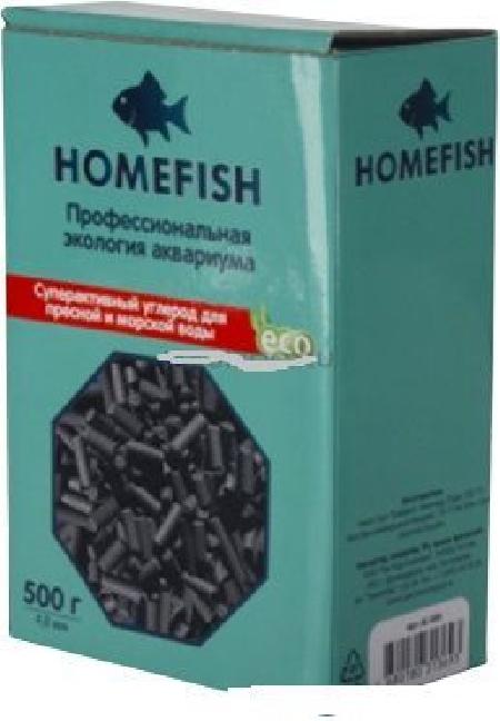 HOMEFISH 4,8 мм 500 г активированный уголь для аквариума 2 шт