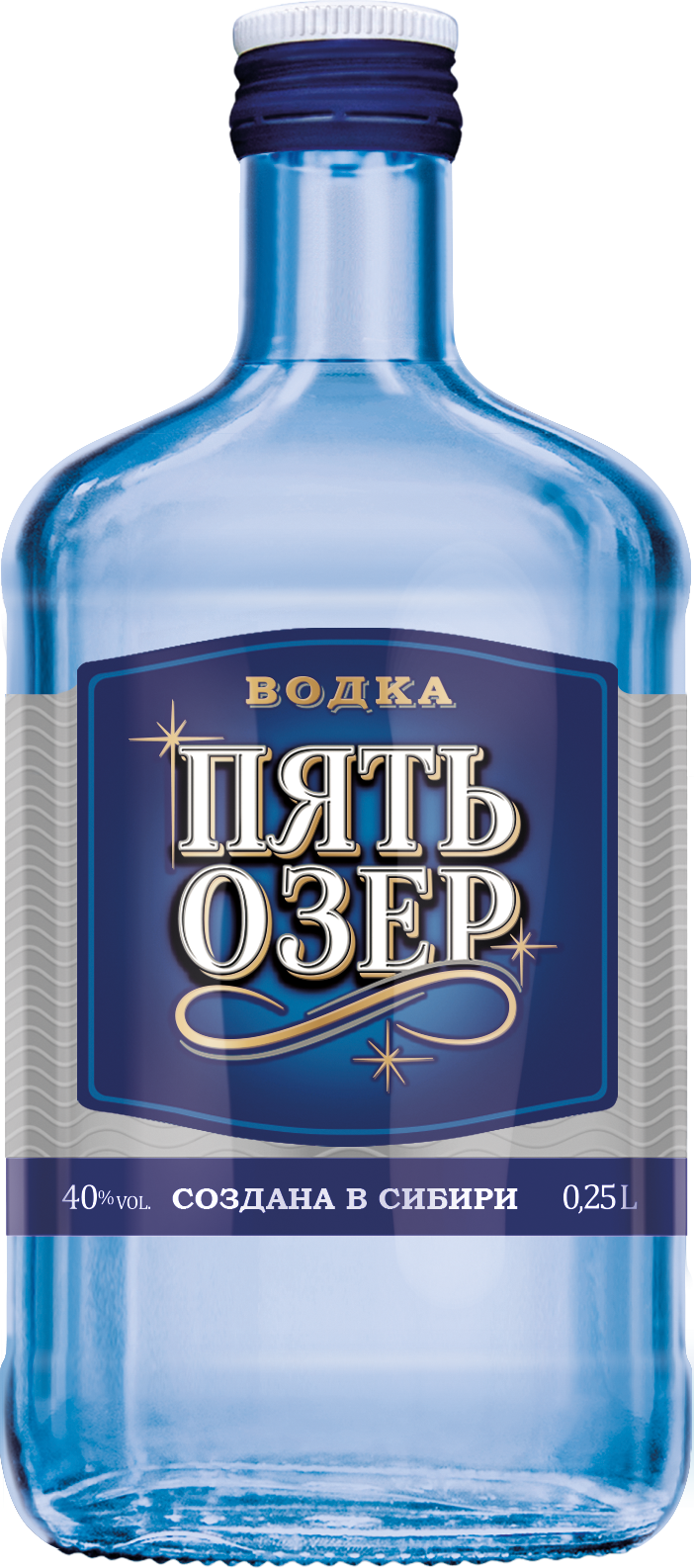 

Водка Пять Озер, 40 %, 250 мл