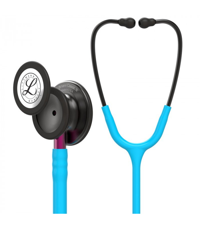 фото Стетоскоп littmann classic iii бирюзовая трубка 69 см дымчатая акустическая головка 5872