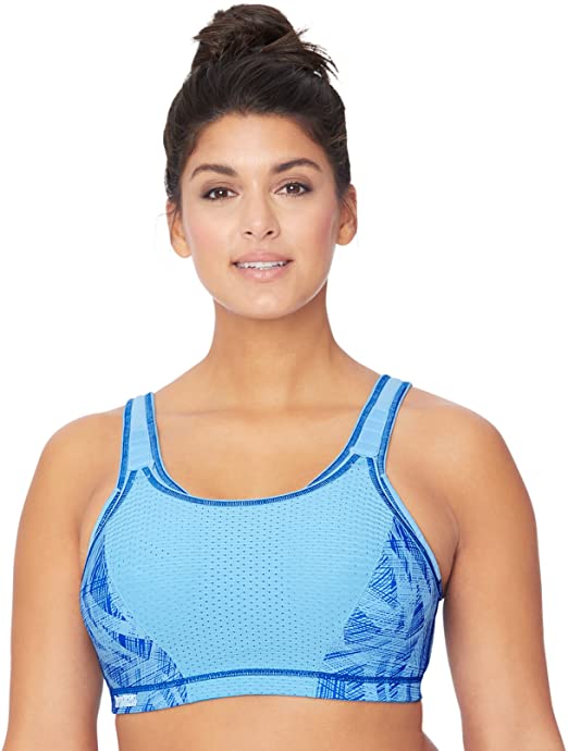

Бюстгальтер женский Glamorise GI1167 print голубой 95G, GI1167 print