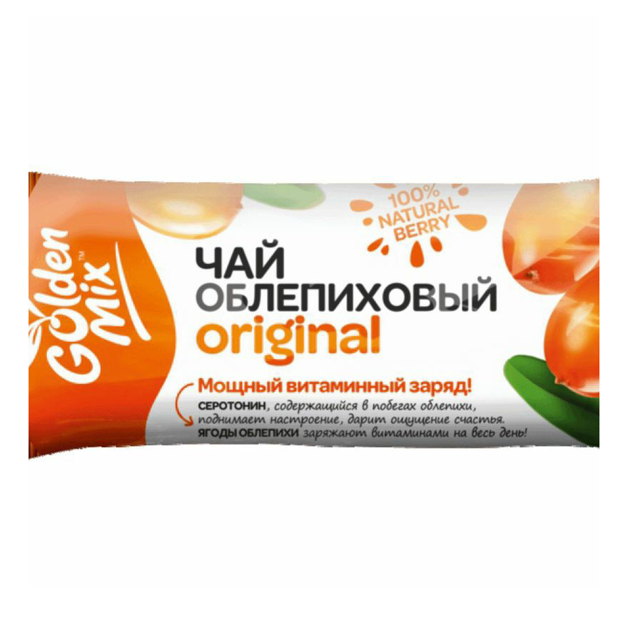 Чай фруктовый Goldenmix Original облепиховый в стиках 18 г х 7 шт