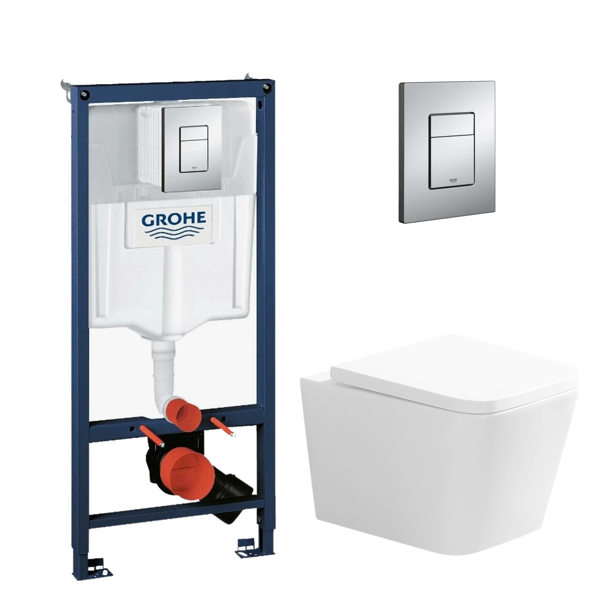 

Комплект: инсталляция для унитаза Grohe Rapid SL с подвесным унитазом Monterno RQ-5035, 38772001+RQ-5035