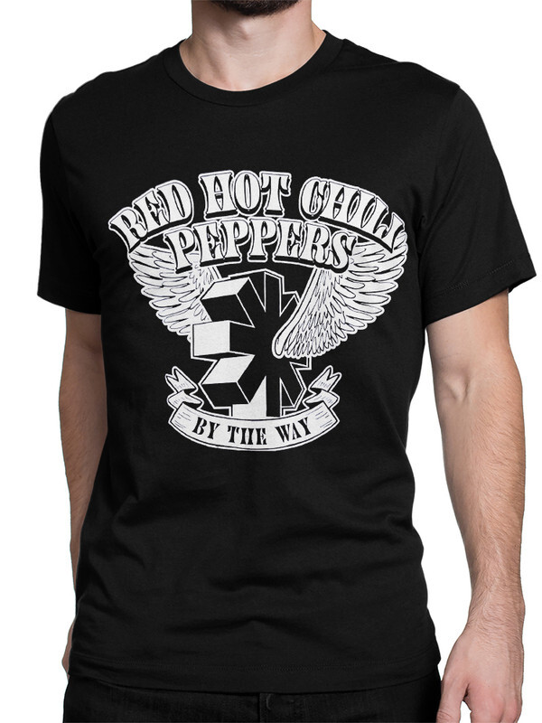 фото Футболка мужская design heroes red hot chili peppers - by the way черная xl