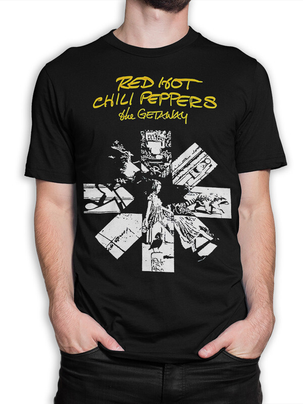 фото Футболка мужская design heroes red hot chili peppers - rhcp черная xl