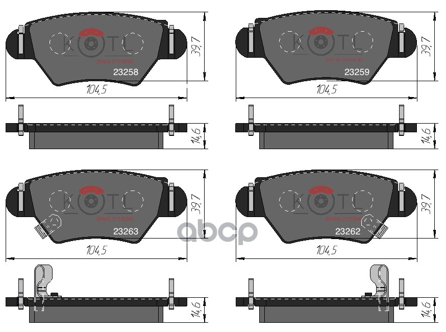 

Колодки тормозные дисковые задние к-т OPEL ASTRA G 98>/ZAFIRA 03>05