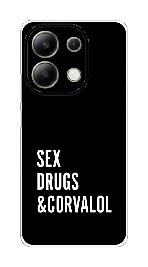 

Чехол на Xiaomi Redmi Note 13 4G (Global) "Corvalol", Черный;серый;белый, 321050-1