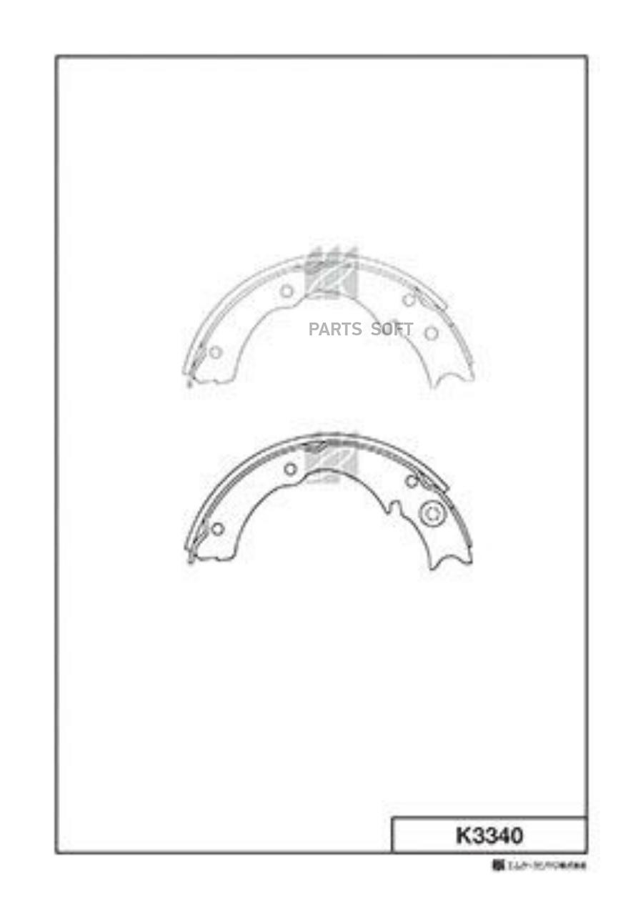 Тормозные колодки Kashiyama барабанные K3340