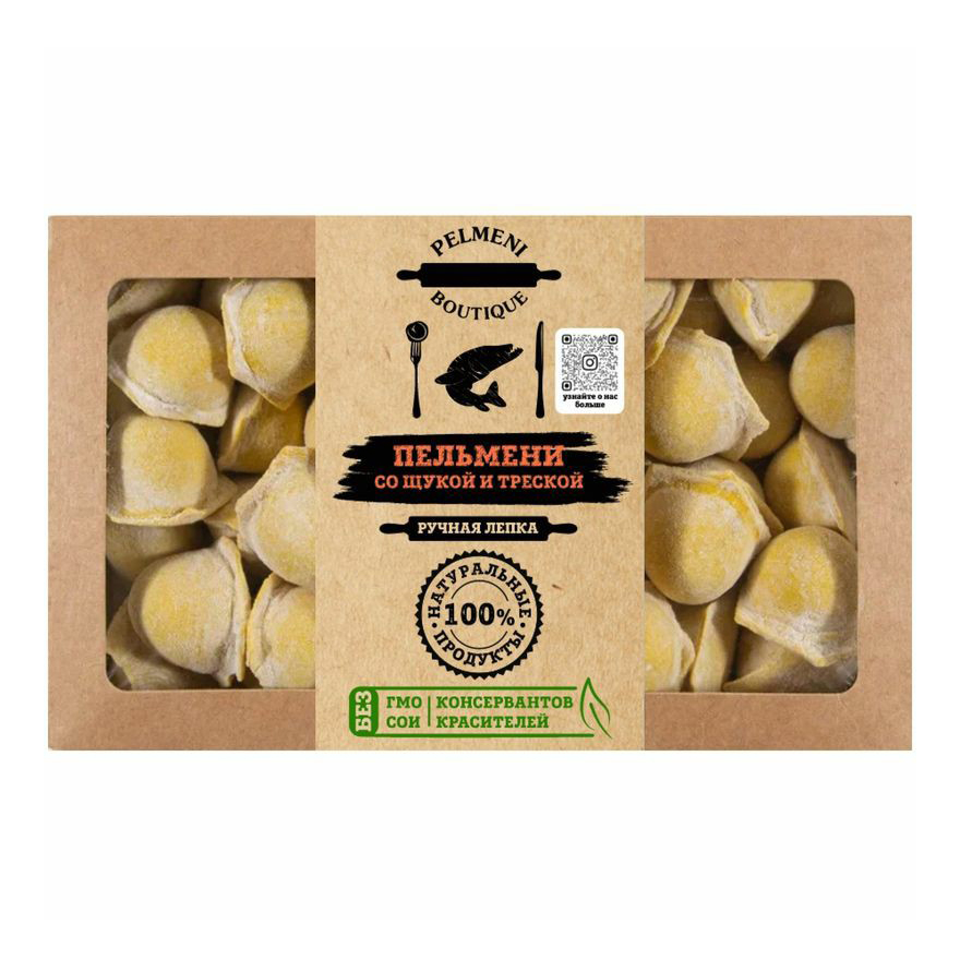 

Пельмени Пельменный бутик с щукой и треской 450 г