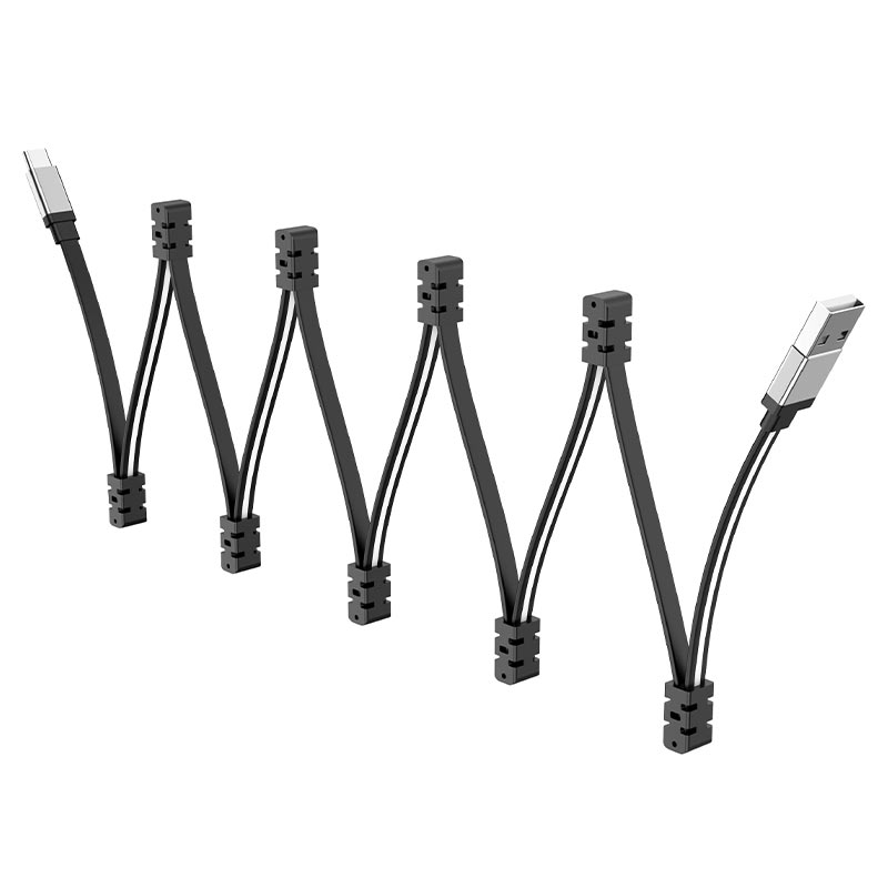 

Дата-кабель Hoco U103 USB - Type-C TPE, 3.0A 1 м, Black