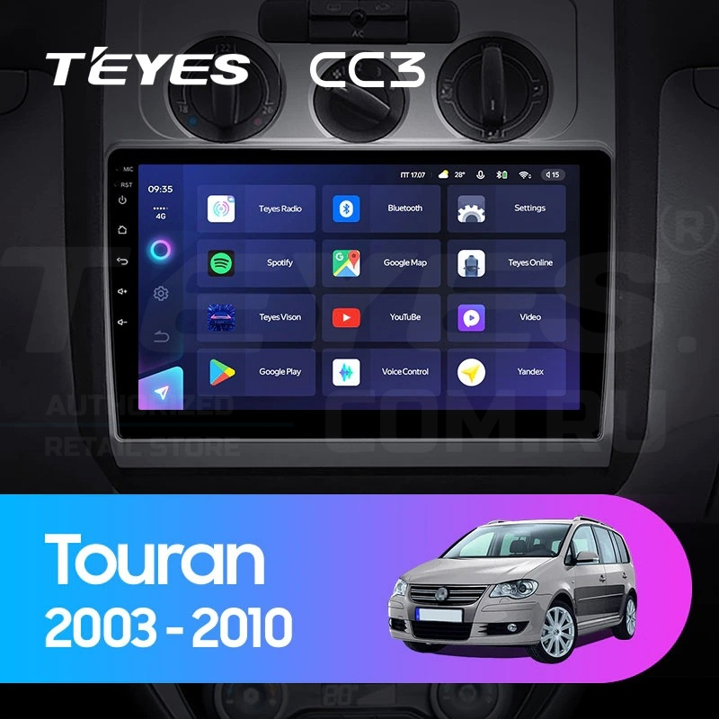 Штатная магнитола Teyes CC3 432 Volkswagen Touran 1 2003-2010 F1 35700₽