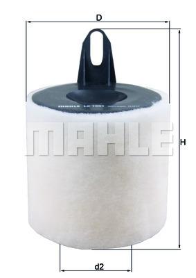 

Воздушный фильтр Mahle/Knecht для BMW E90, E81 1.6-2.0 2004- LX1651