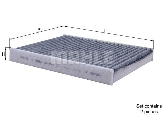 

KNECHT LAK467/S Фильтр салона BMW F10/F01 10- угольный (упак.2шт.)