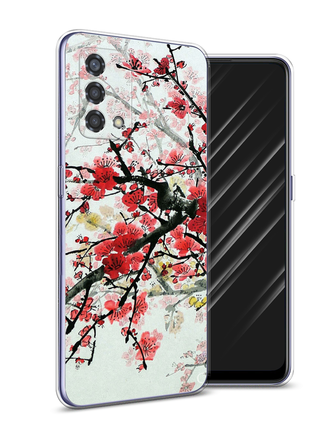 

Чехол Awog на Oppo Reno 6 Lite "Сакура", Разноцветный, 259550-4