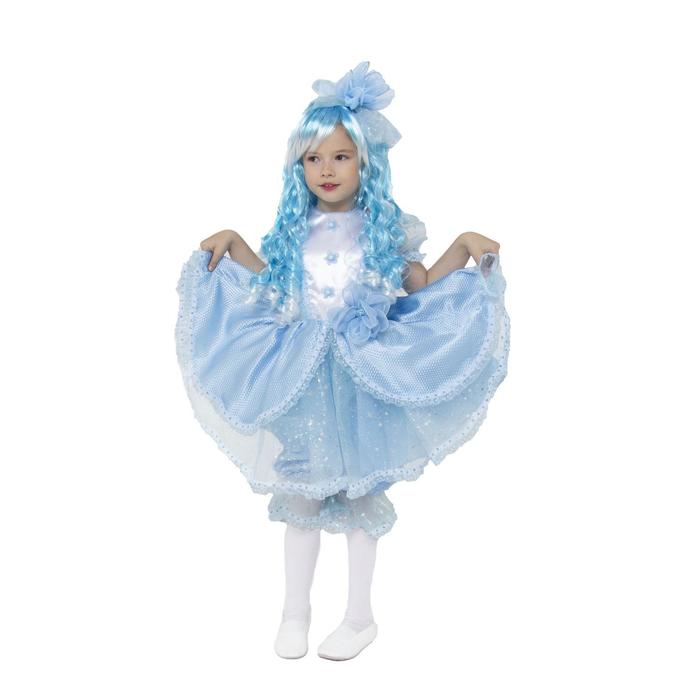 

Карнавальный костюм Мальвина, текстиль, размер 26, рост 10, Голубой