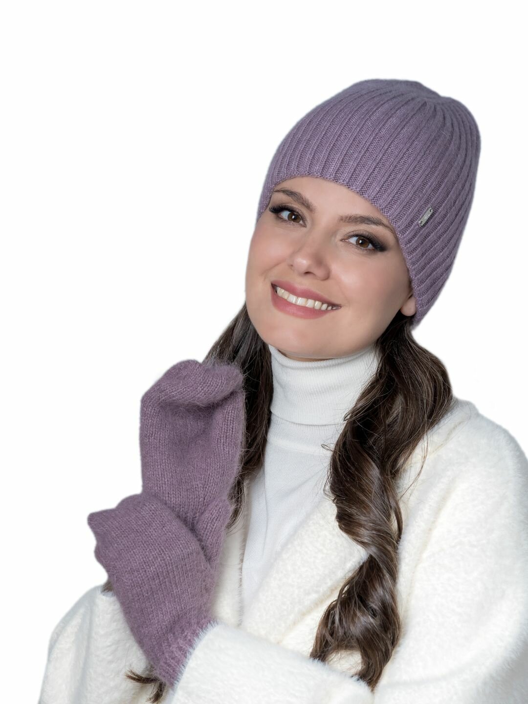 

Шапка бини женская Landre МАРИСОЛЬ 76 фиалка, р, Фиолетовый, МАРИСОЛЬ