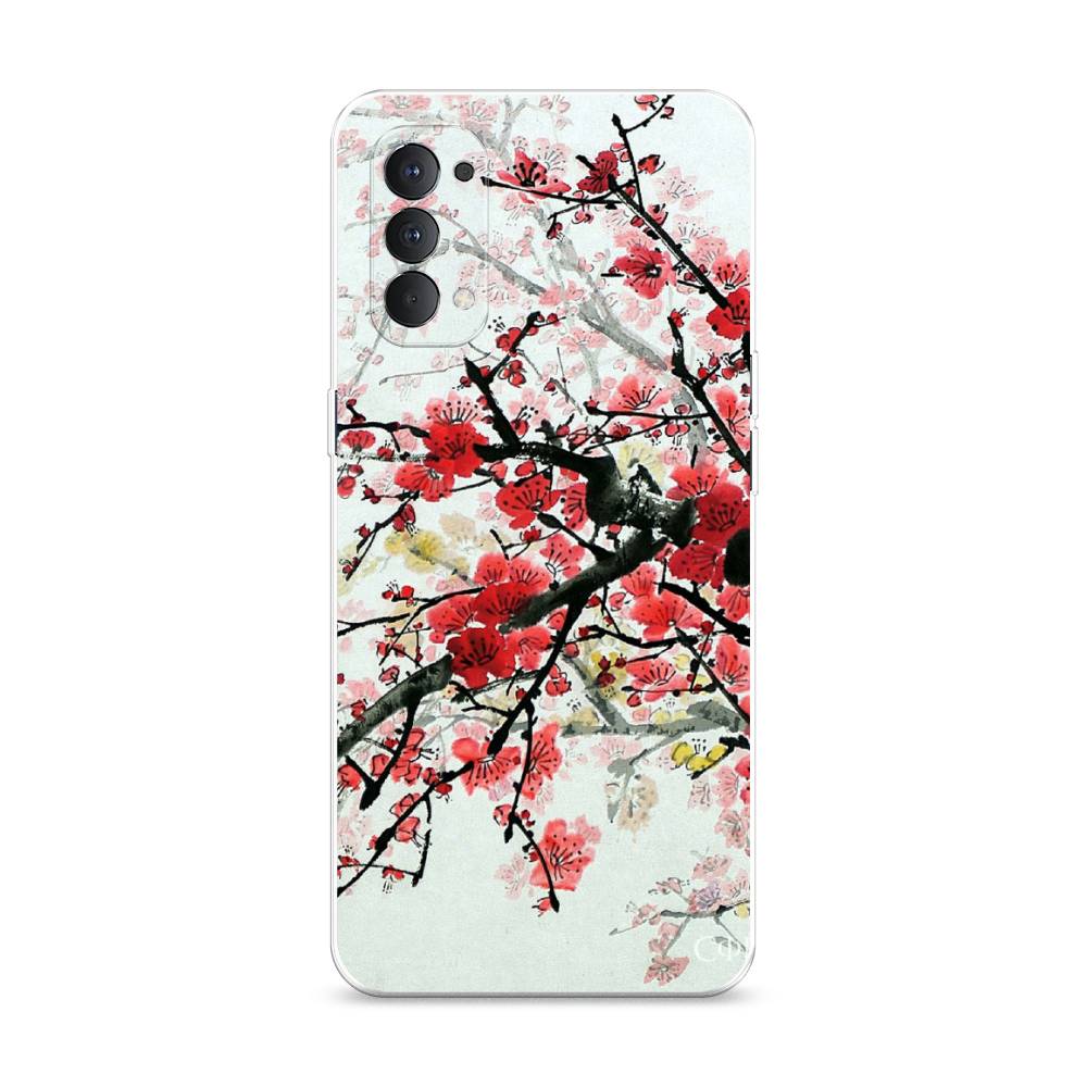 

Чехол Awog на Oppo Reno 4 4G "Сакура", Разноцветный, 259450-4