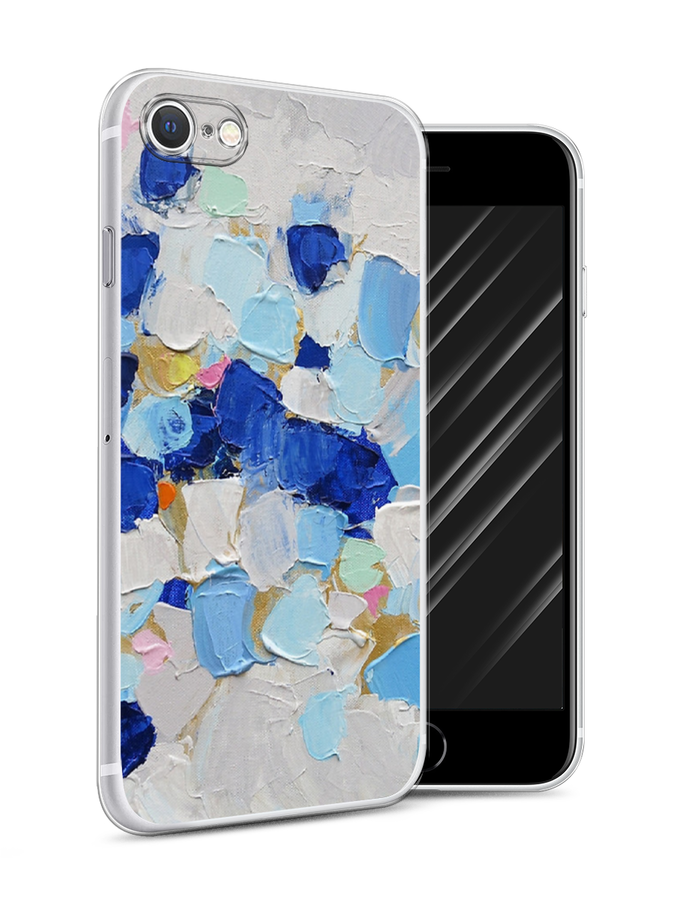 

Чехол Awog на Apple iPhone 7 / Айфон 7 "Холст сине-белый", Разноцветный, 10650-10