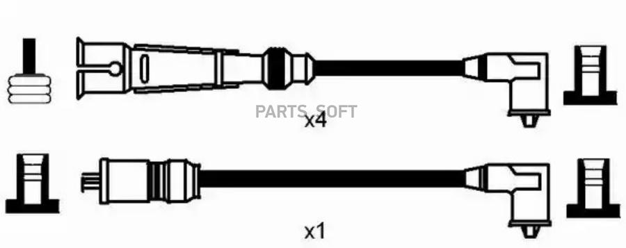 NGK-NTK 2573 Комплект в/в проводов RC-VW1103