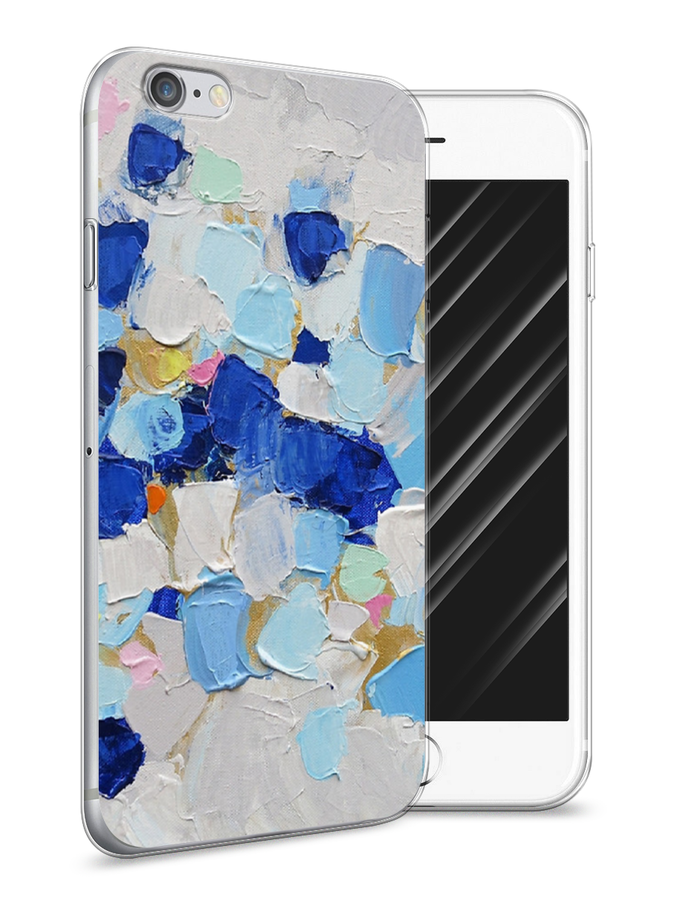 

Чехол Awog на Apple iPhone 6 / Айфон 6 "Холст сине-белый", Разноцветный, 10450-10