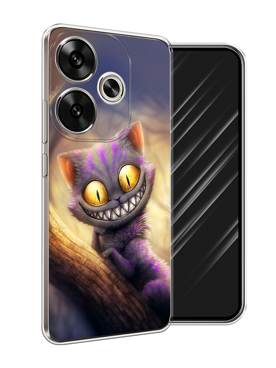 

Чехол Awog на Xiaomi Redmi Turbo 3, Poco F6 "Cheshire Cat", Фиолетовый;желтый, 322250-1
