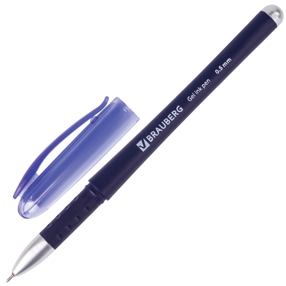 

Набор из 24 шт, Ручка гелевая с грипом Brauberg Impulse (141182)
