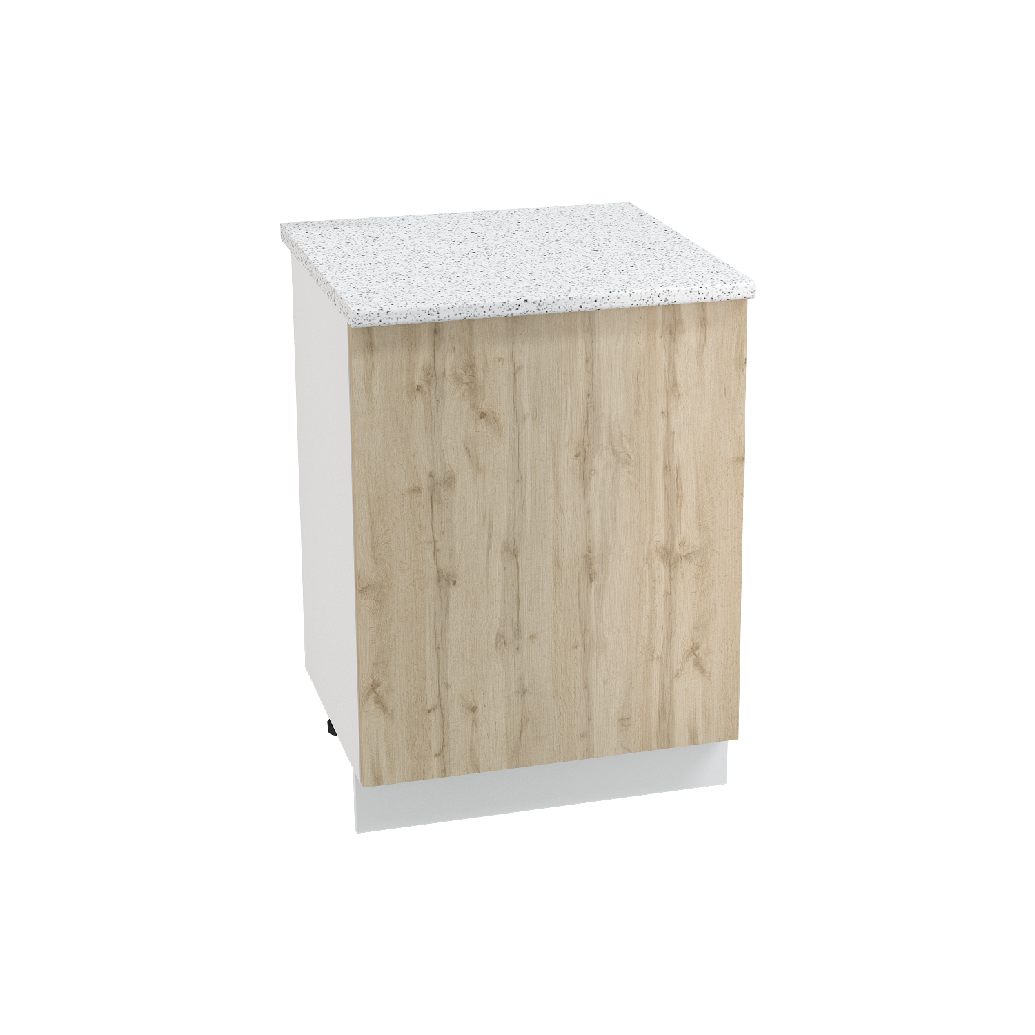 

Напольный шкаф 600м с 1-ой дверцей МС Хелмер Сурская мебель ЛДСП цвет Белый/Вотан Ф46, Хелмер