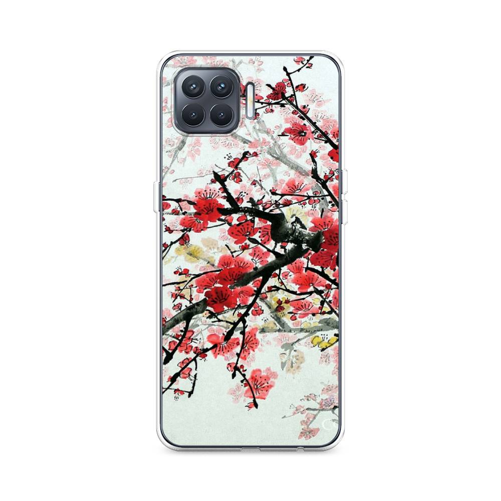 

Чехол Awog на Oppo Reno 4 Lite/A93 "Сакура", Разноцветный, 255350-4