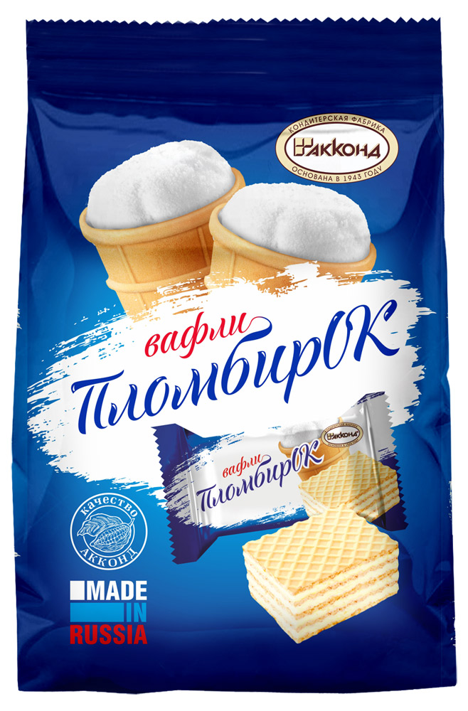 

Вафли Акконд Пломбирок 250 г