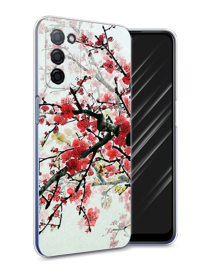 

Чехол Awog на Oppo A55s 5G "Сакура", Разноцветный, 2510150-4