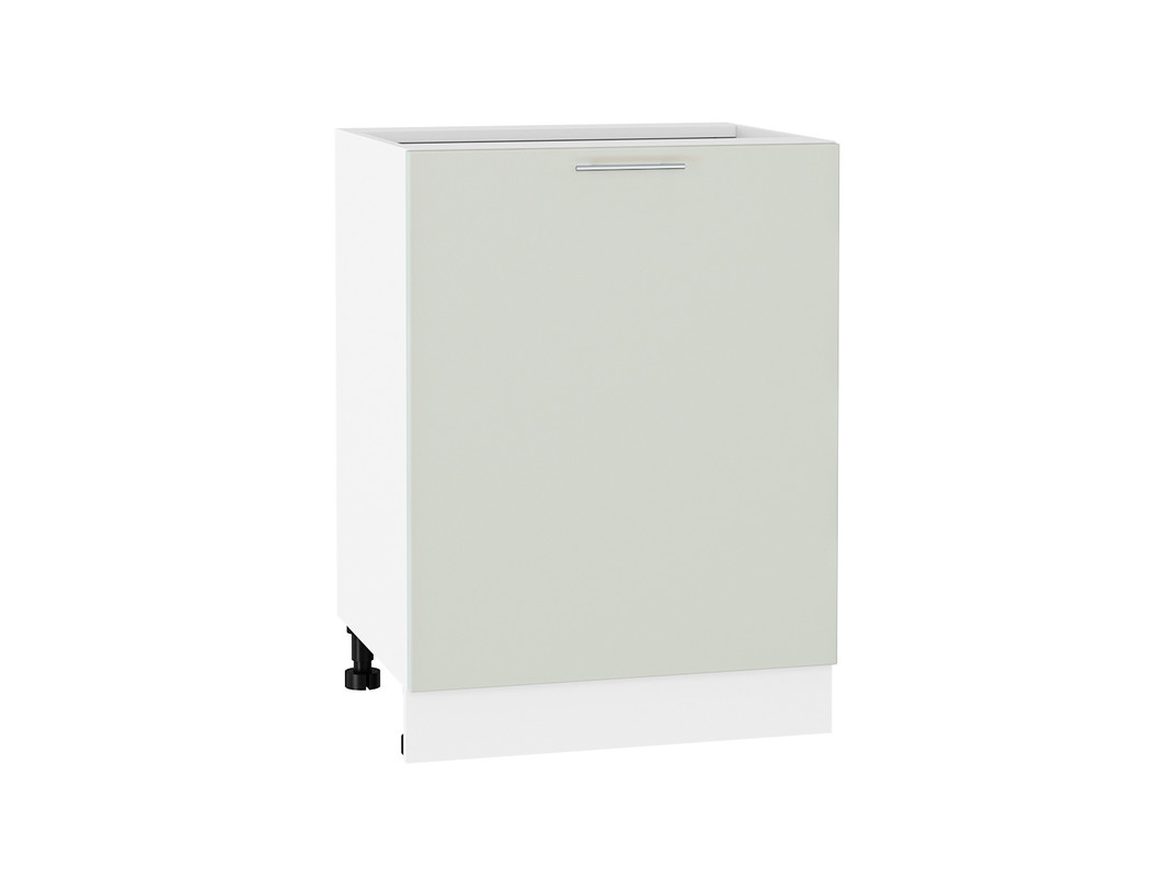 

Напольный шкаф 600м с 1-ой дверцей МС Валерия Сурская мебель МДФ Белый/Альбион софт Ф46, Белый;серый, Валерия