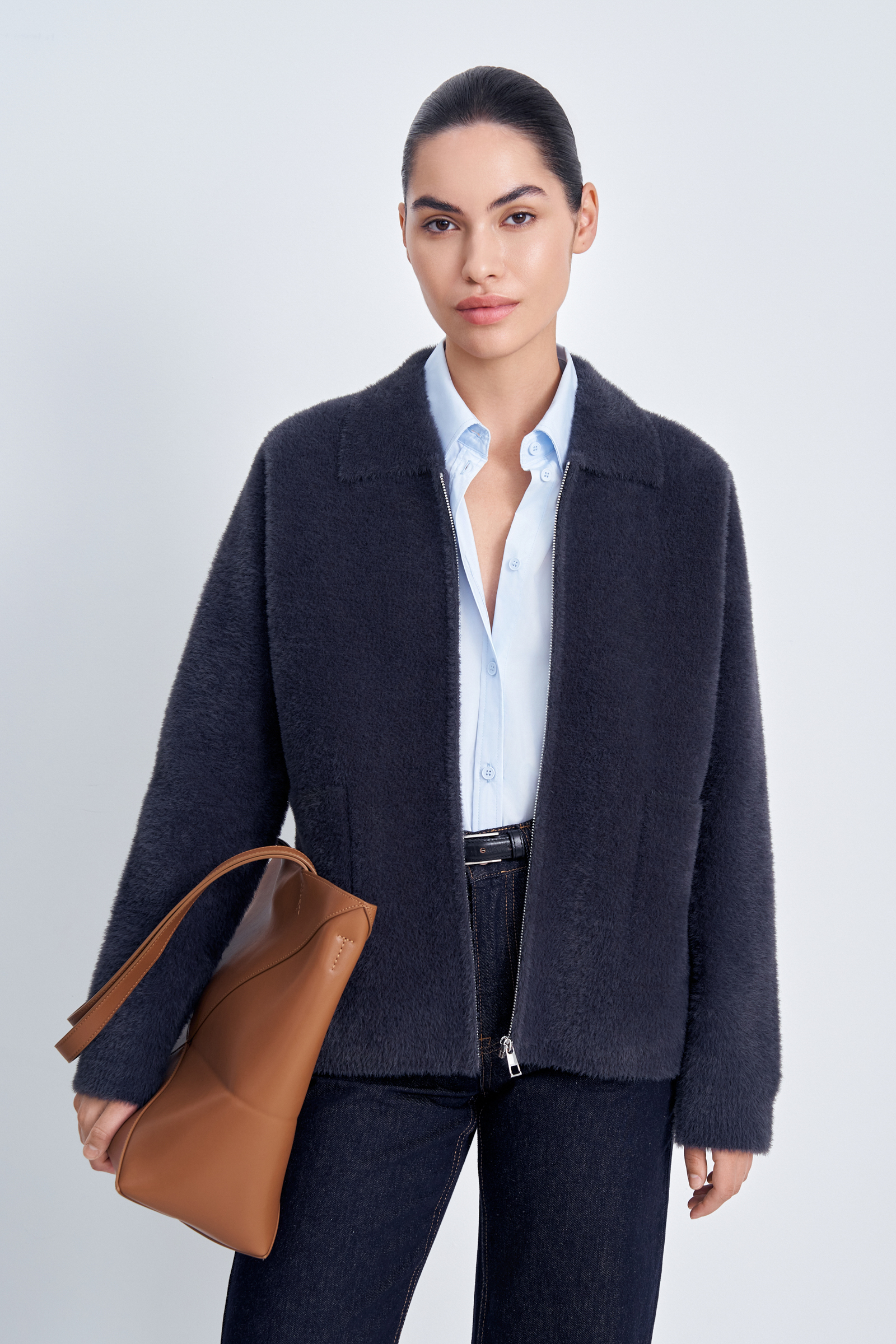 

Жакет женский Finn Flare FAD11102 серый XS, FAD11102