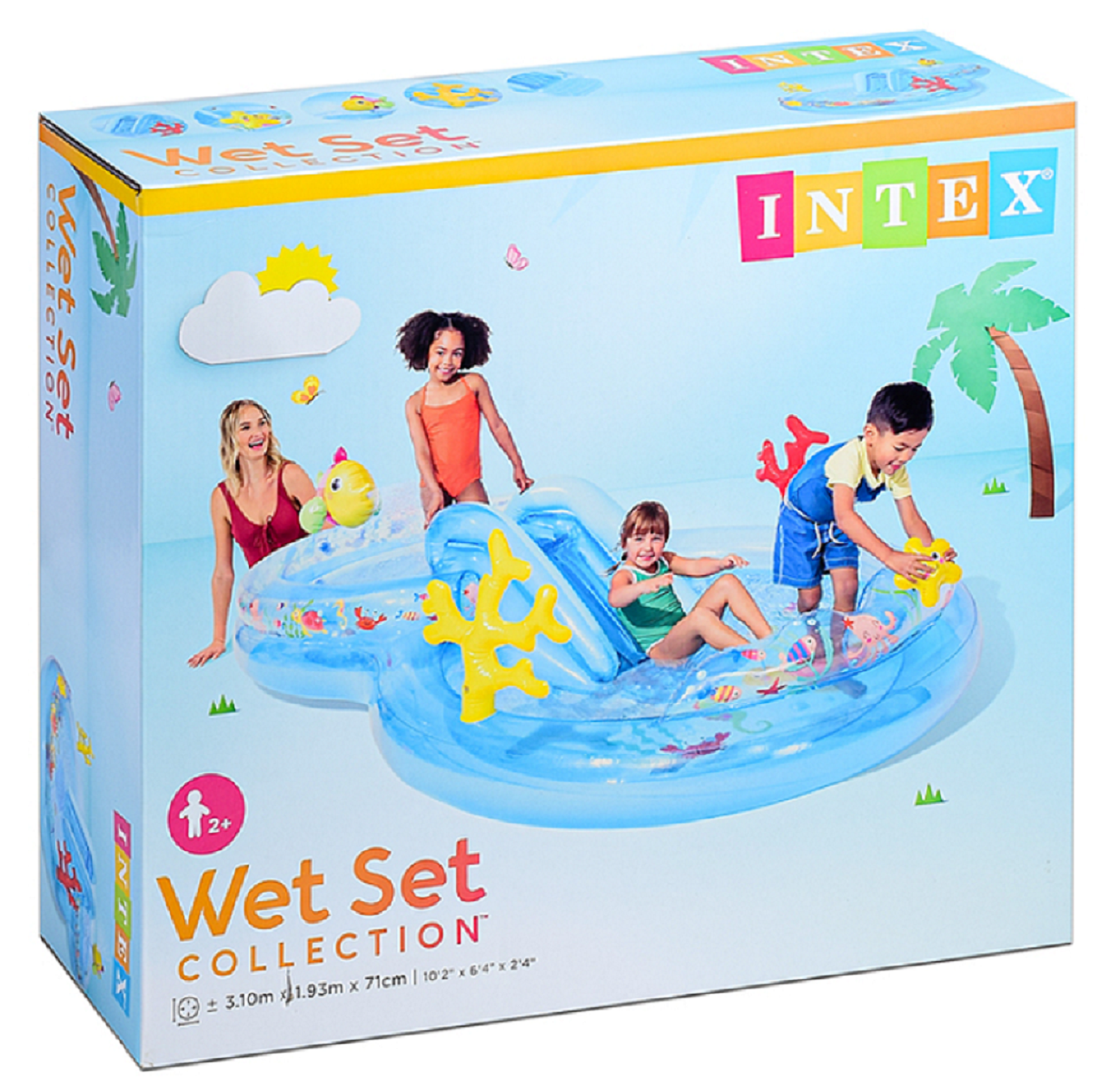 Детский бассейн Intex Play Center 310х193х71 см горка 56143