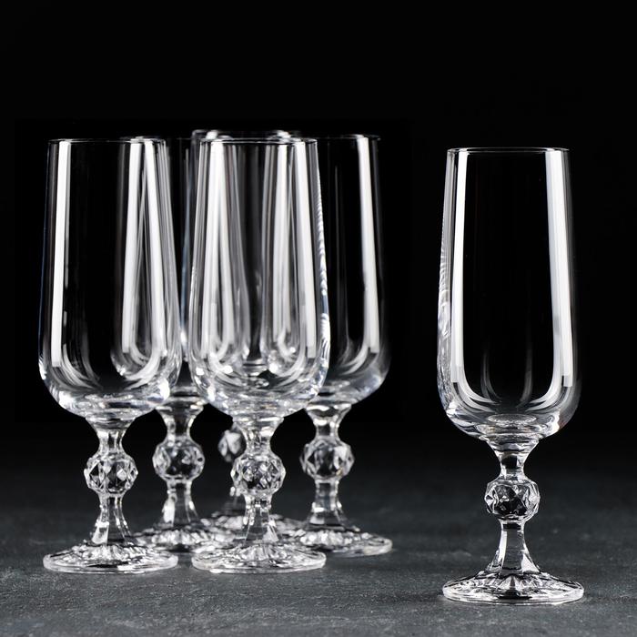 

CRYSTAL BOHEMIA Набор бокалов для шампанского Sterna, 180 мл, 6 шт, Прозрачный