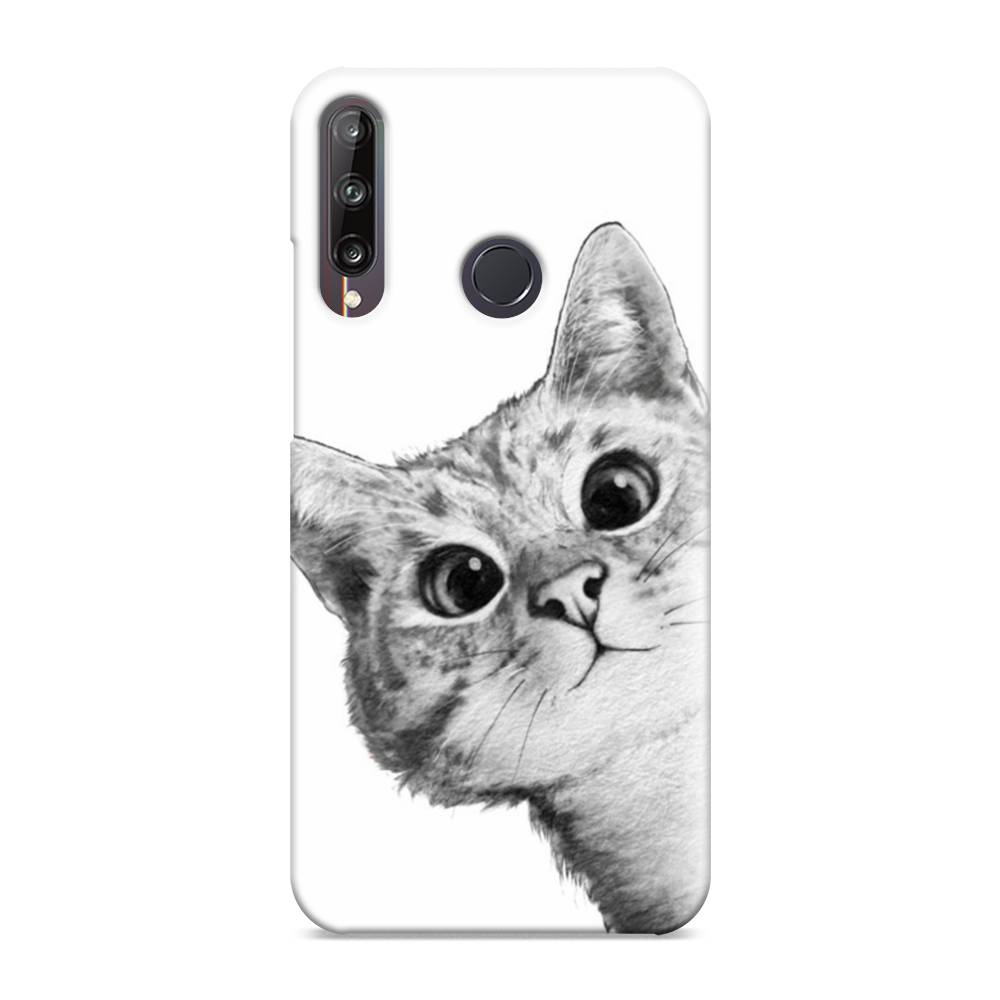 

Чехол Awog "Кот рисунок черно-белый" для Huawei Y7p, 6103320-1
