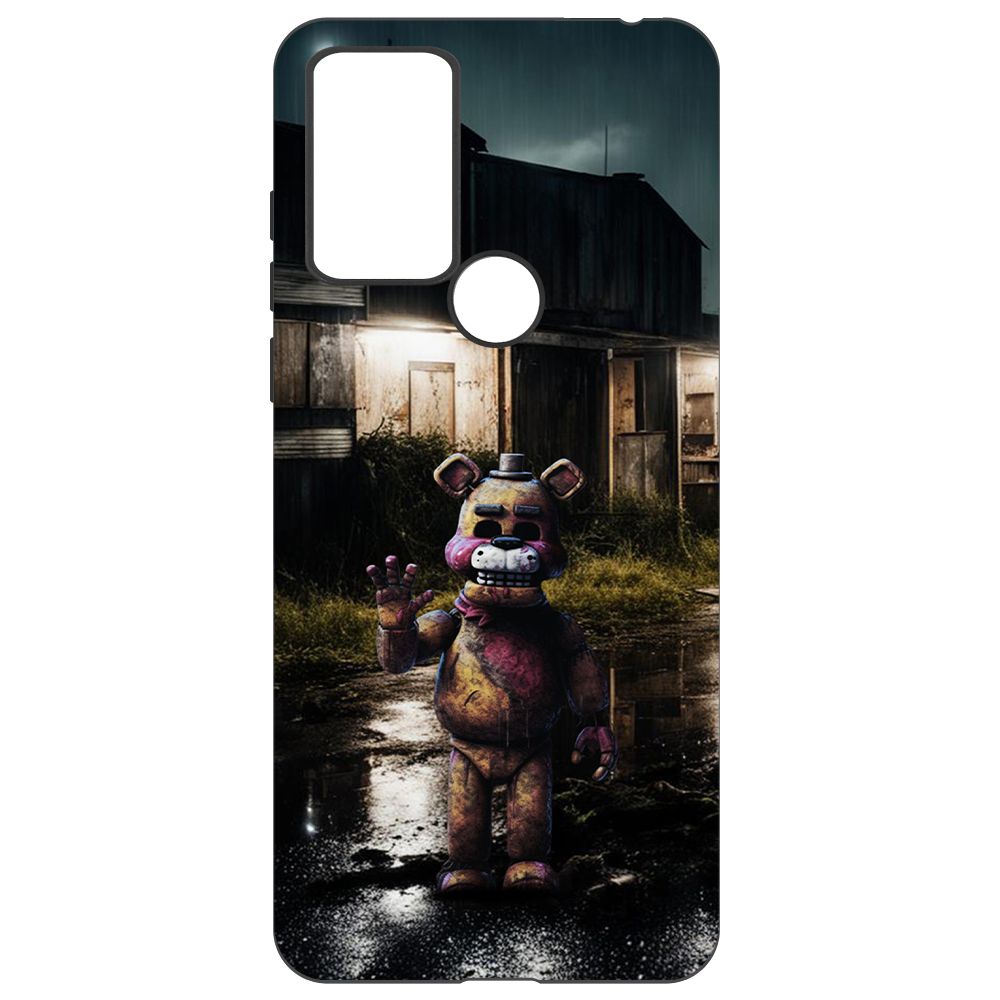 

Чехол-накладка Krutoff Soft Case ФНАФ - Фредди под дождем для TCL 306 черный