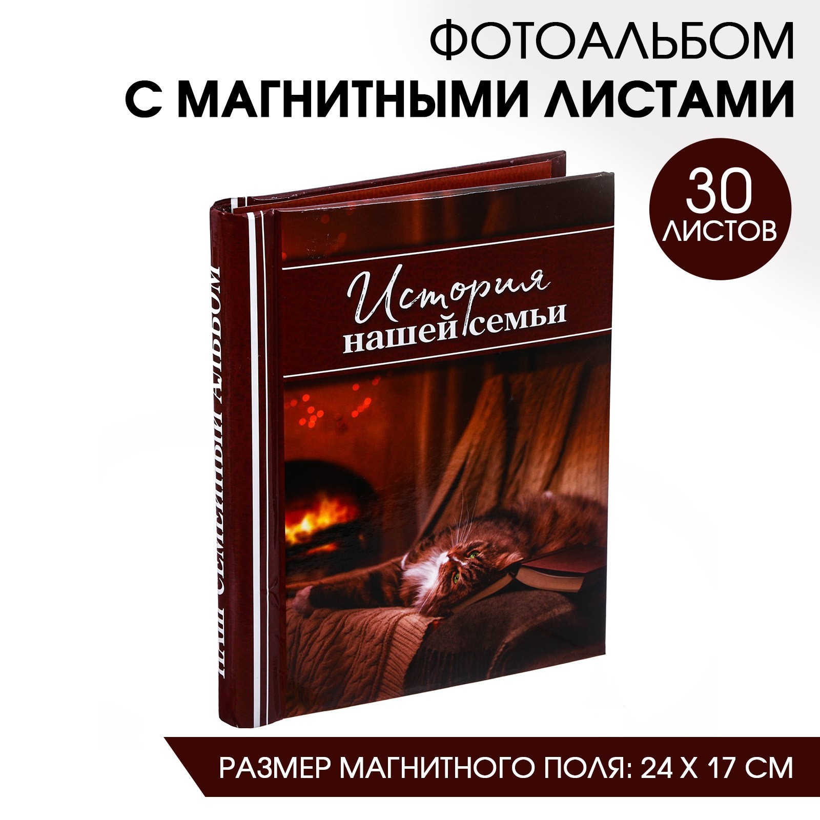 

Фотоальбом "История нашей семьи", 30 магнитных листов Sima-Land, Разноцветный