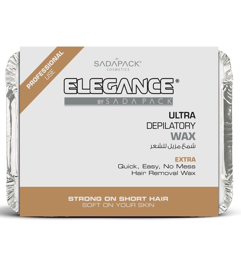 Воск Elegance Depilatory Wax Extra баночка с воском белый с тальком для очень чувствительной кожи и жестких коротких волос