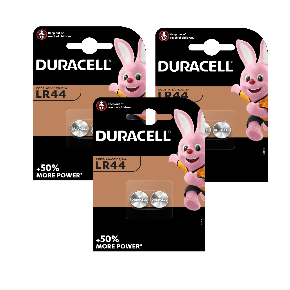 фото Батарейка duracell lr44 1.5v 2шт (3 упаковки)