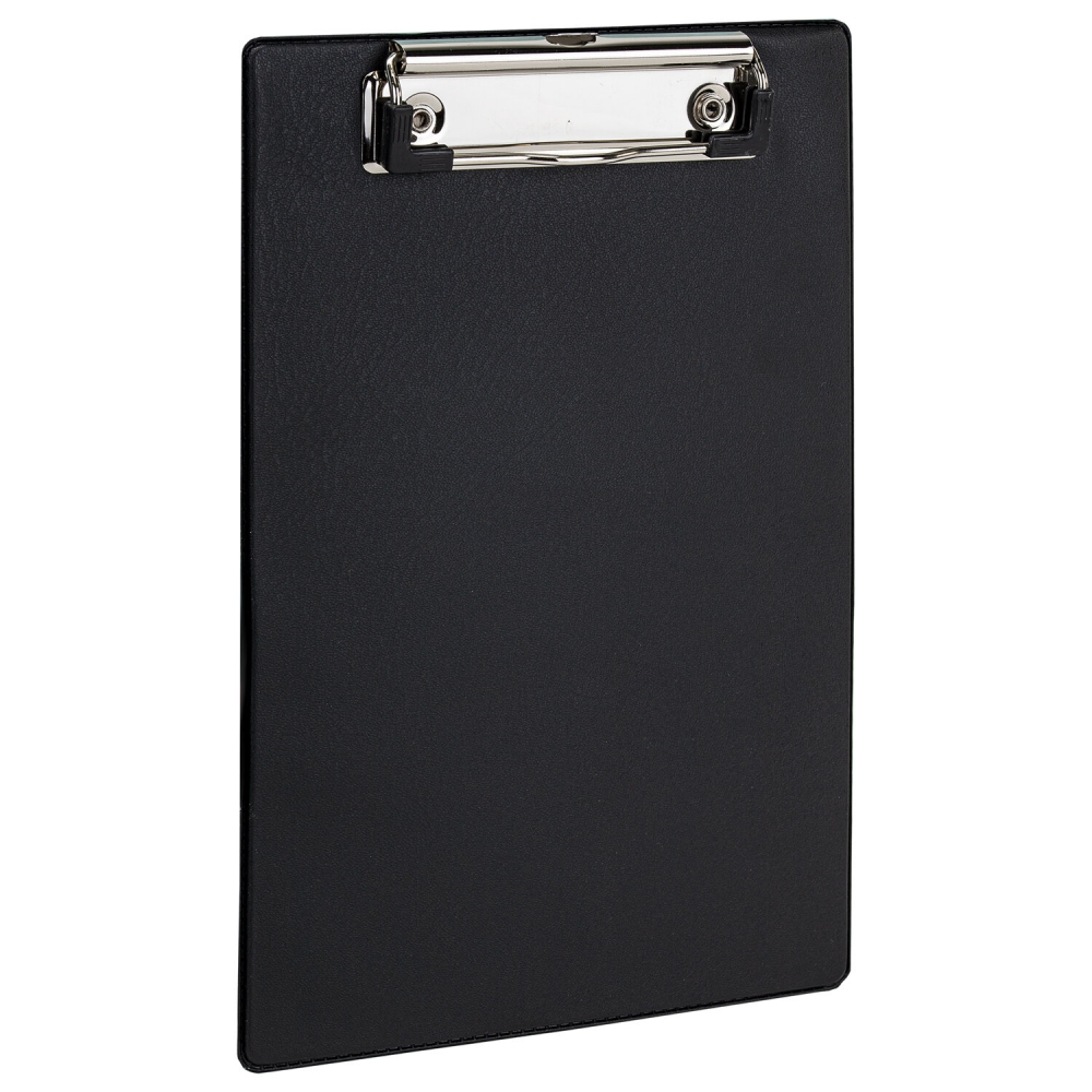 Доска-планшет STAFF А5 (158х230 мм), с прижимом, картон/ПВХ, черная