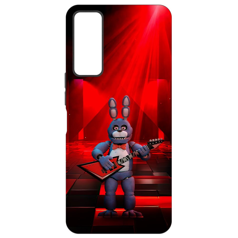 

Чехол-накладка Krutoff Soft Case ФНАФ - Бонни с гитарой для TCL 30+ черный