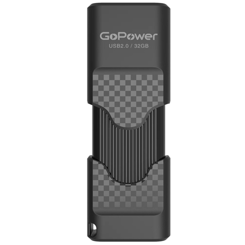 Флешка GoPower Slider 32 ГБ (00-00025964) 600014992093, размер 52*17*7 мм