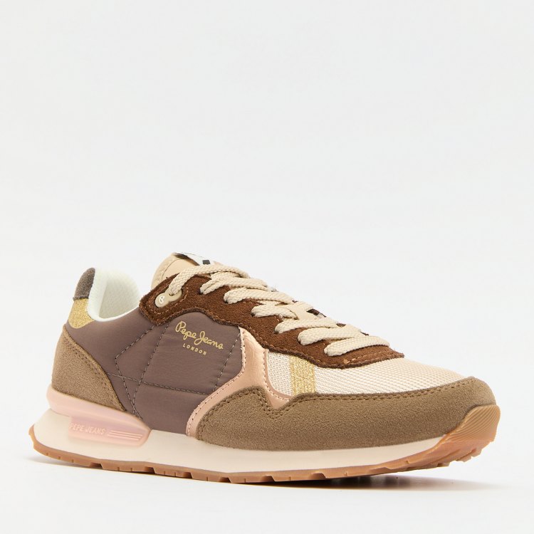 

Кроссовки женские Pepe Jeans PLS40019 коричневые 36 EU, Коричневый, PLS40019