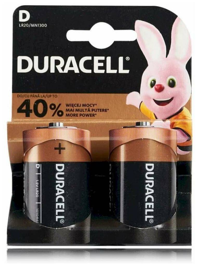 Батарейка R20 Duracell 2 Шт. DURACELL арт. 11037 батарейка aaa mn2400 duracell 1шт duracell арт lr03