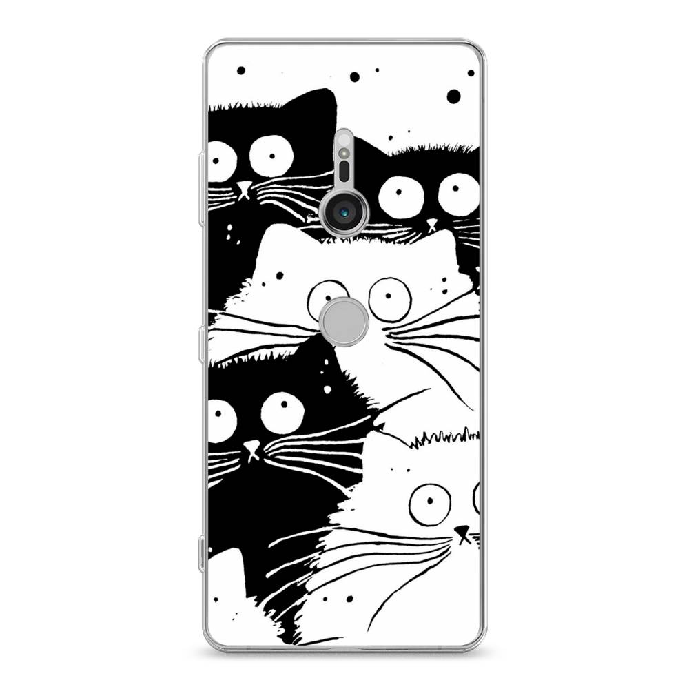 

Чехол Awog на Sony Xperia XZ3 "Коты черно-белые", Разноцветный, 53650-2