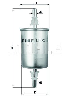 

Фильтр топливный KNECHT KL83