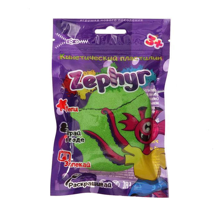 

Кинетический пластилин Zephyr зелёный 0,075 кг