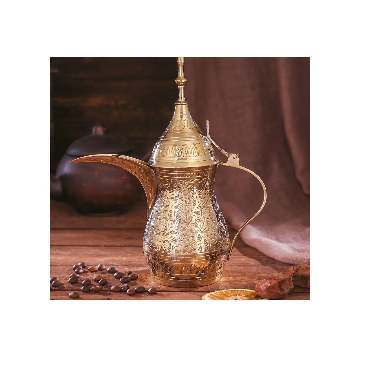 

Чайничек латунь "Прелесть" 8,5х17,5х21 см, Золотистый